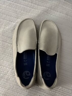 Birkenstock Women's Cream Slip-On Loafers